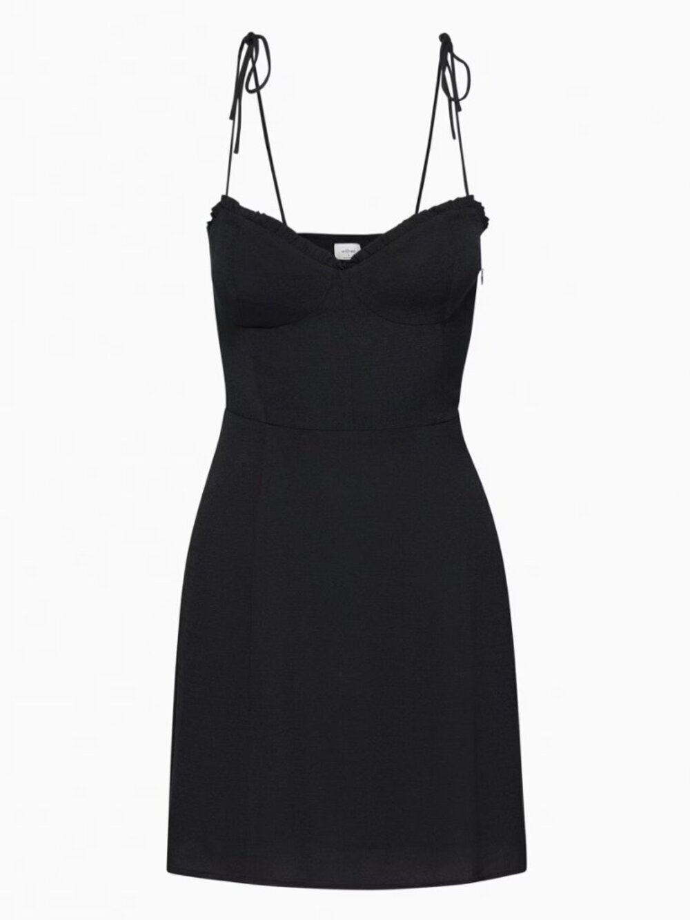 Aritzia Wilfred New Fable Sweetheart Bustier Mini Dress Black Size 0